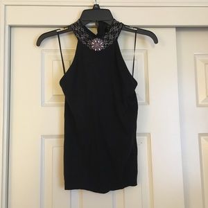 The Limited Black Halter Top Size Small